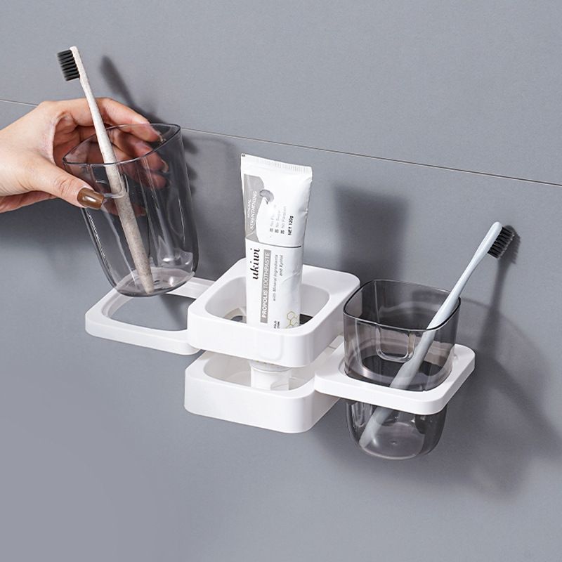 White Multifunctional Toothbrush Holder and Organizer V1237-ZY-506-0479