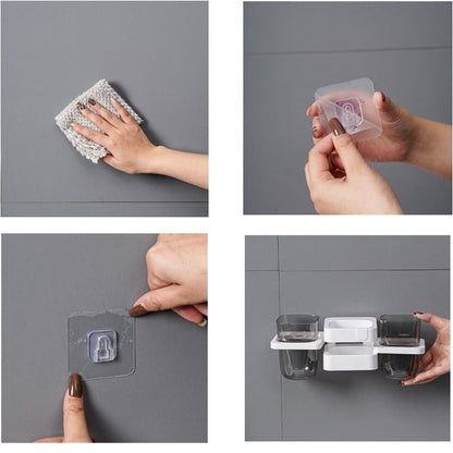 White Multifunctional Toothbrush Holder and Organizer V1237-ZY-506-0479