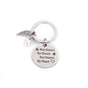 Sisters by Heart Keychain Stainless Steel Vintage Silver V1237-ZY-506-0480