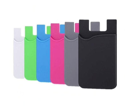 2-pack Universal Mobile Wallet Card Holder, Self-Adhesive Light Pink V1237-ZY-506-0483