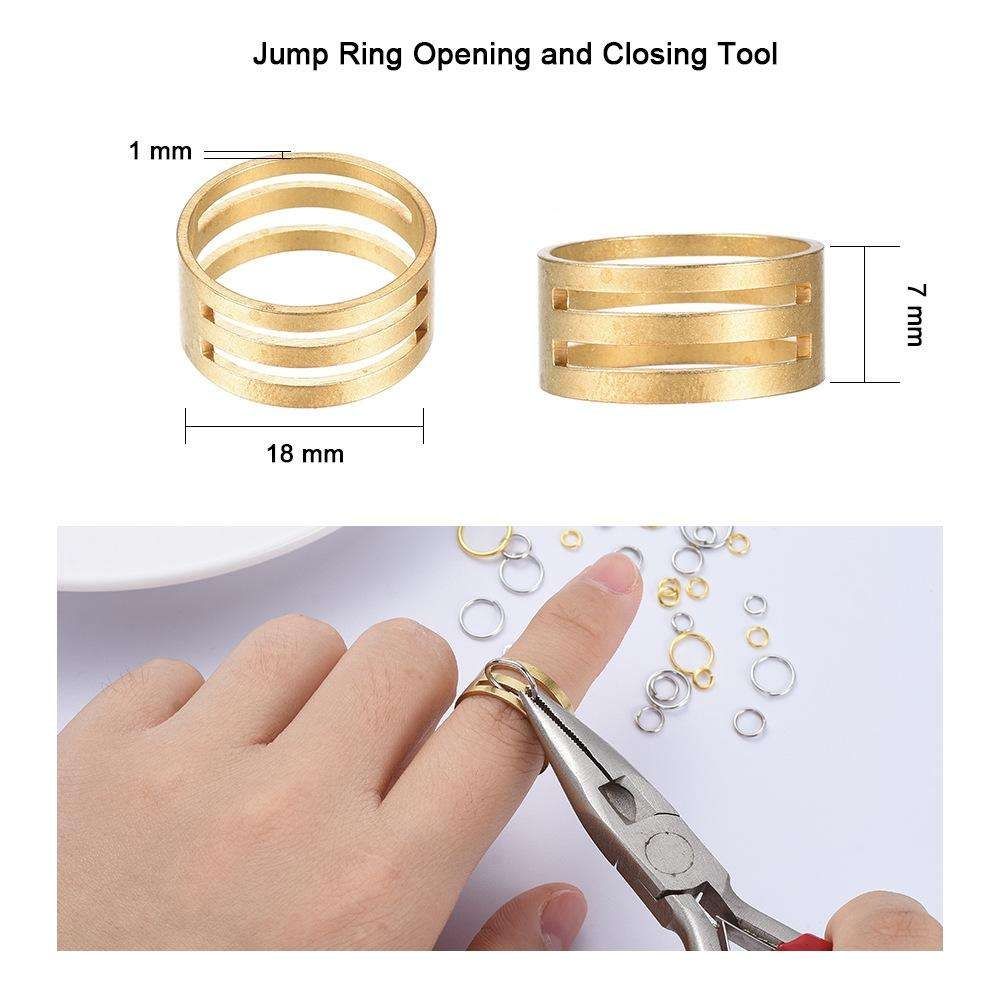 Jewelry Making Kit with Pliers, Wire and Rings - DIY Silver Gold Craft Supplies V1237-ZY-506-0499