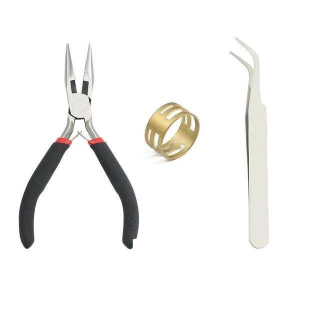 Jewelry Making Kit with Pliers, Wire and Rings - DIY Silver Gold Craft Supplies V1237-ZY-506-0499
