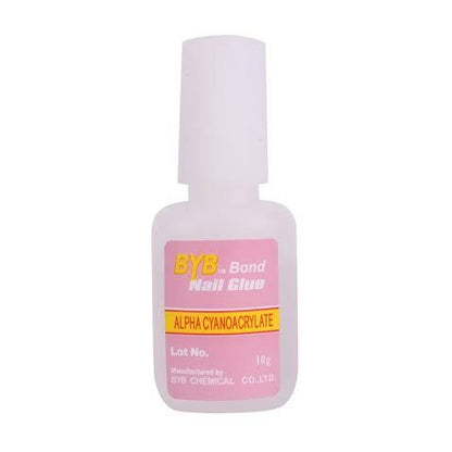 3pcs Nail Glue with Brush, 10g, Super Grip Tip Glue V1237-ZY-506-0504