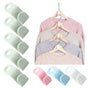 50 MultiColor Clothes Hangers with Connecting Hook, 50-Pack V1237-ZY-506-0507