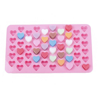 55 Hearts Ice Chocolate Jelly Mold, Pink V1237-ZY-506-0512