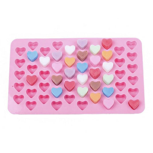 55 Hearts Ice Chocolate Jelly Mold, Pink V1237-ZY-506-0512