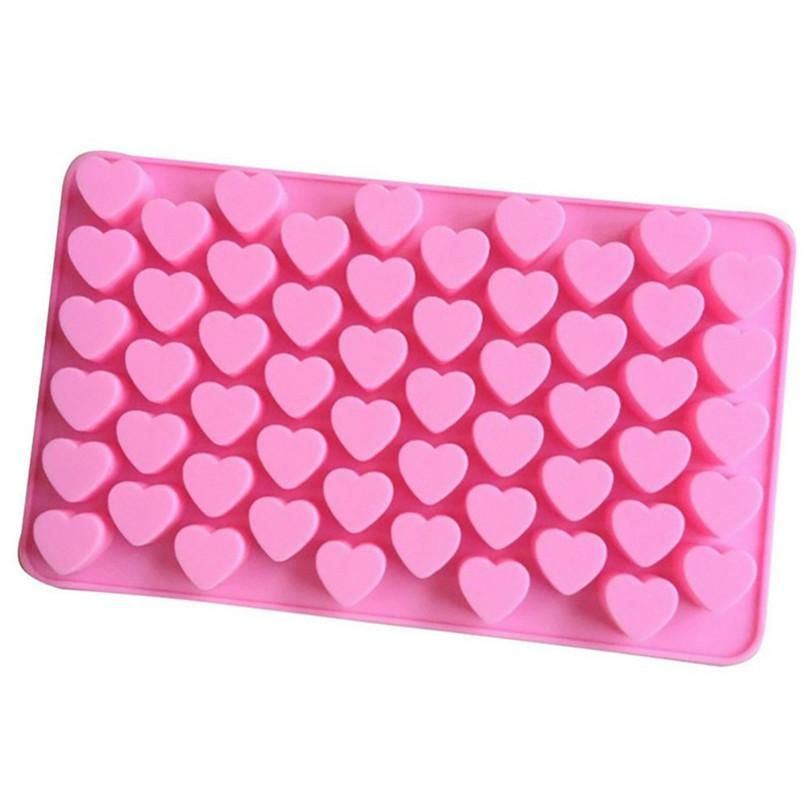 55 Hearts Ice Chocolate Jelly Mold, Pink V1237-ZY-506-0512