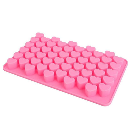 55 Hearts Ice Chocolate Jelly Mold, Pink V1237-ZY-506-0512