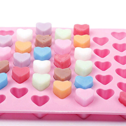 55 Hearts Ice Chocolate Jelly Mold, Pink V1237-ZY-506-0512