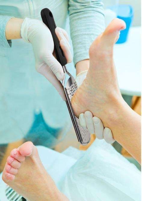 Black Stainless Steel Foot File, Smooth Feet With Style V1237-ZY-506-0514
