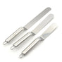 3 Pcs Silver Palette Knife Spatula for Cake Decorations V1237-ZY-506-0522