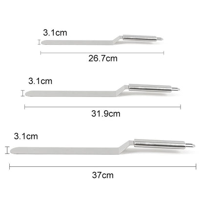 3 Pcs Silver Palette Knife Spatula for Cake Decorations V1237-ZY-506-0522