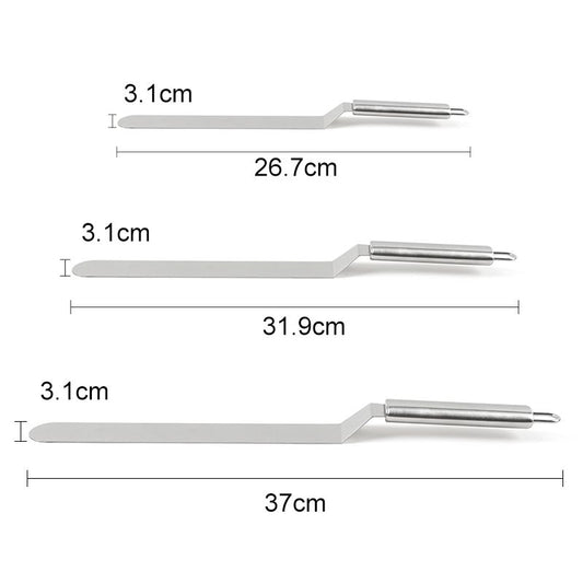3 Pcs Silver Palette Knife Spatula for Cake Decorations V1237-ZY-506-0522