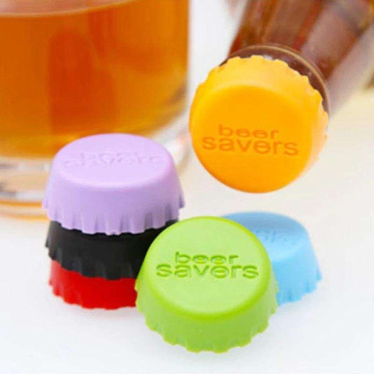 Beer saver vacuum sealer stopper, 6-pack, MultiColor for beer lovers V1237-ZY-506-0525