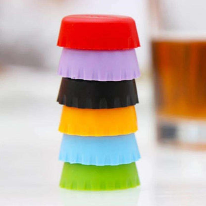 Beer saver vacuum sealer stopper, 6-pack, MultiColor for beer lovers V1237-ZY-506-0525