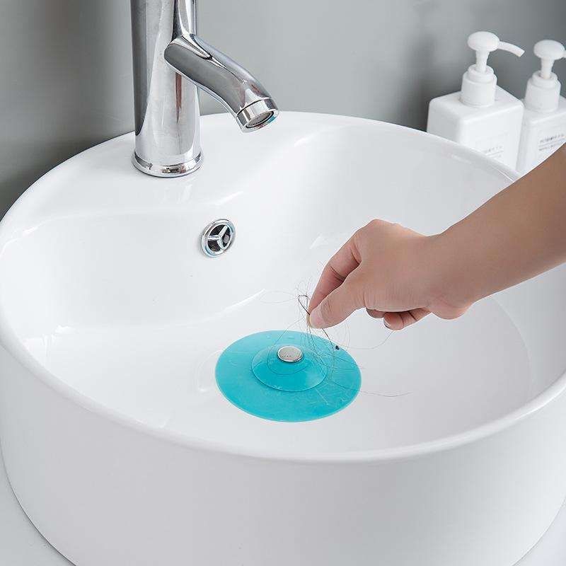 4 Pcs Hair Trap Stopper for Bathtub and Sink, White V1237-ZY-506-0529