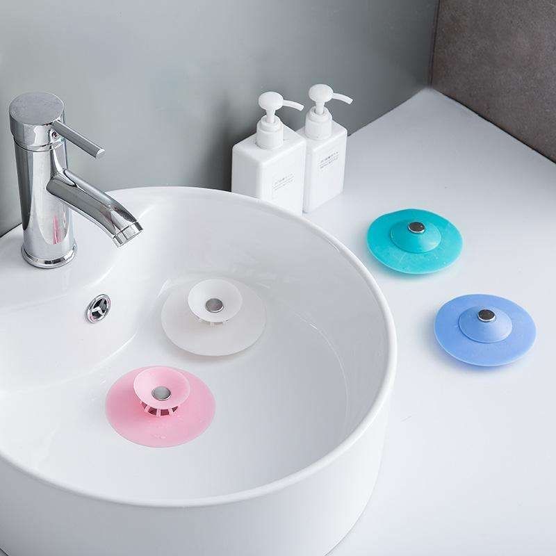 4 Pcs Hair Trap Stopper for Bathtub and Sink, White V1237-ZY-506-0529