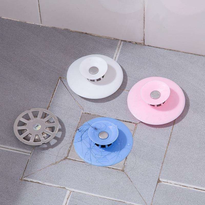 4 Pcs Hair Trap Stopper for Bathtub and Sink, White V1237-ZY-506-0529
