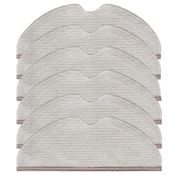 5pcs Reusable Mop Cloths for Xiaomi Roborock, Beige V1237-ZY-506-0532