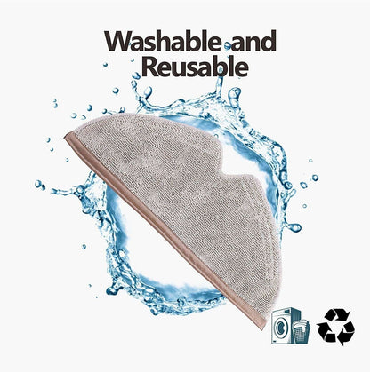 5pcs Reusable Mop Cloths for Xiaomi Roborock, Beige V1237-ZY-506-0532