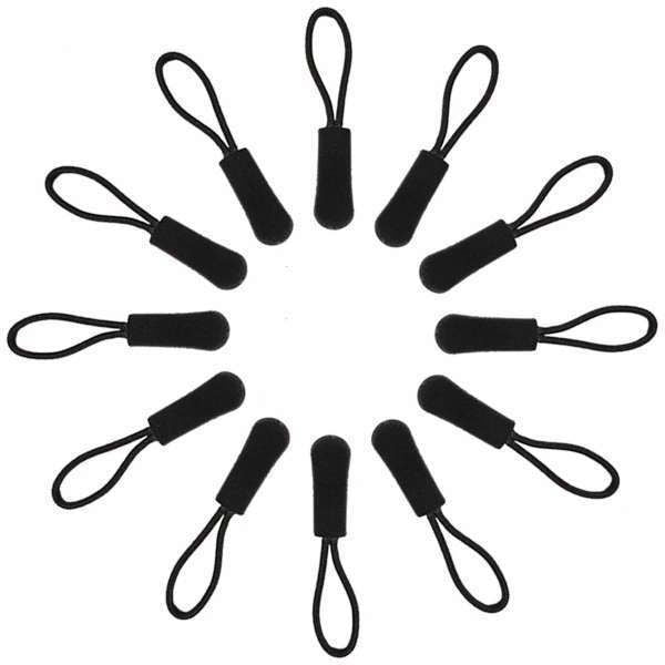 50-pack Black Replacement Zippers for Clothing, 6 inches V1237-ZY-506-0538