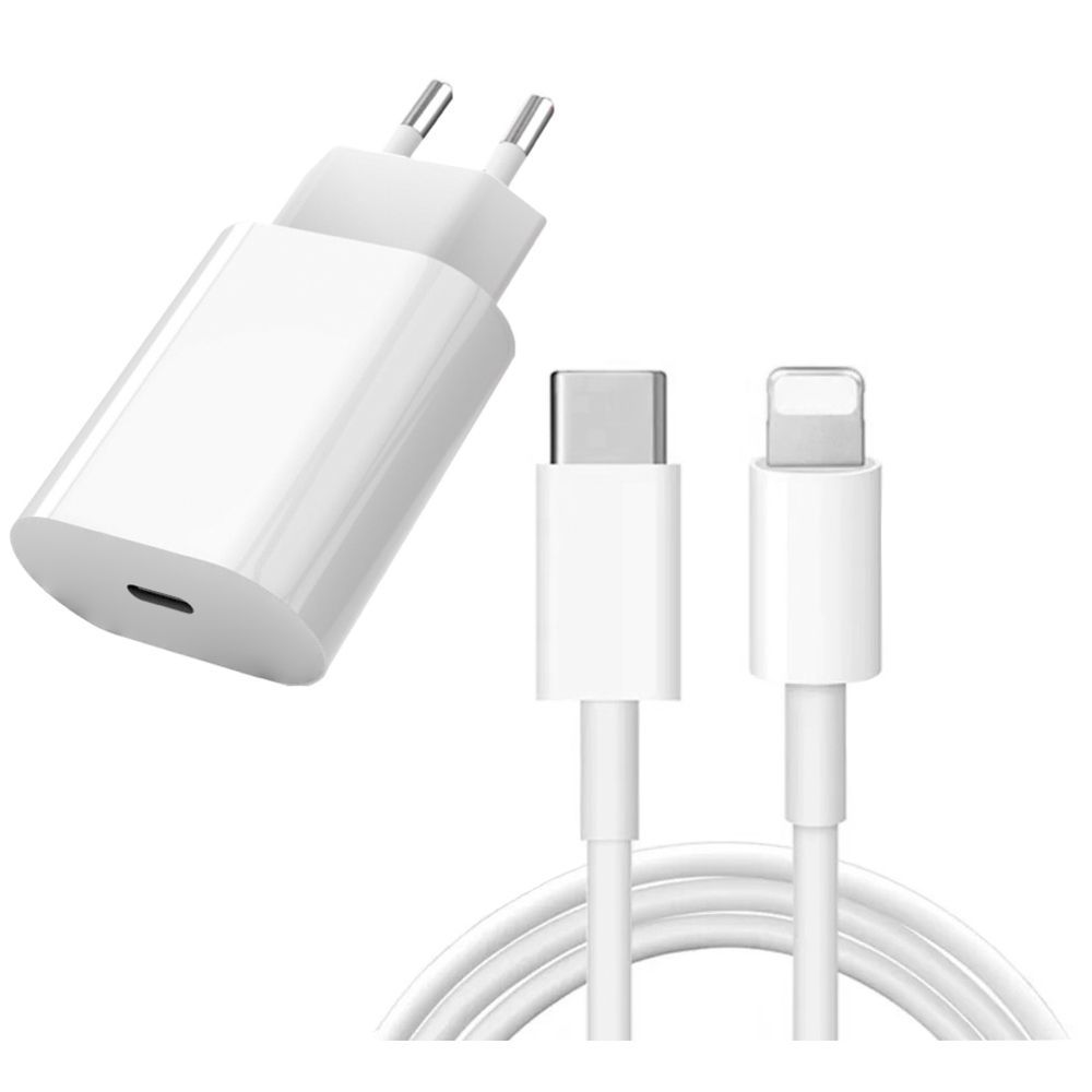 iPhone Fast Charger 2m Cable, White, Compatible with iPhone 11/12/13/14 V1237-ZY-506-0540