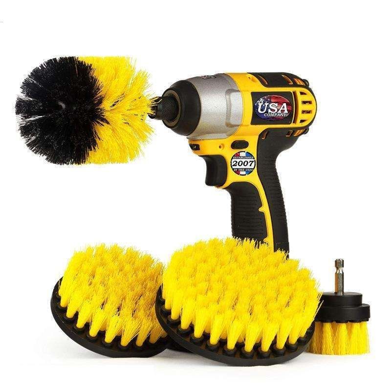 4-pack MultiColor Scrubbing Brushes for Drill and Screwdriver V1237-ZY-506-0545