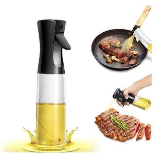 200ml Glass Spray Bottle for Oil and Vinegar, Black V1237-ZY-506-0549