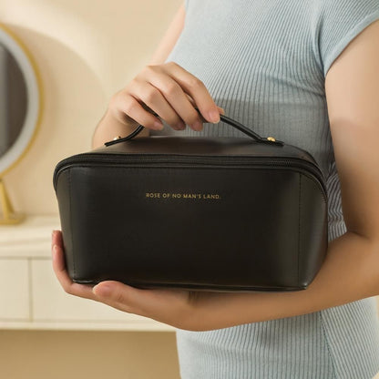 Black Spacious Toiletry Bag for Travel, Makeup Bag V1237-ZY-506-0552