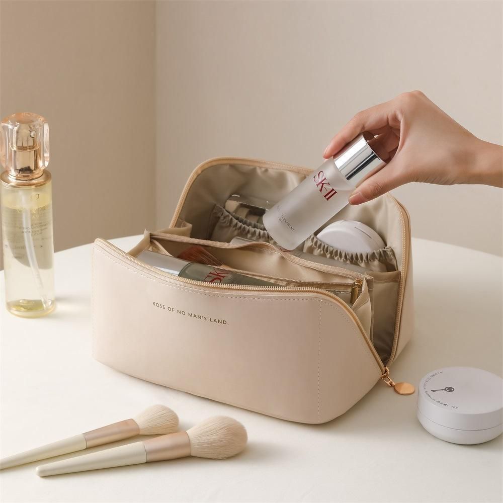 Black Spacious Toiletry Bag for Travel, Makeup Bag V1237-ZY-506-0552