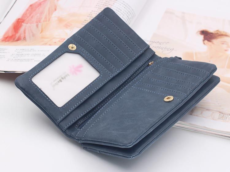 Stylish black wallet with gold zipper, Black V1237-ZY-506-0555