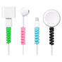 8 pack Universal Cable Protector Spiral Bites, MultiColor V1237-ZY-506-0565