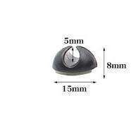 6-Pack Self-Adhesive Round Cable Holders, Black V1237-ZY-506-0570