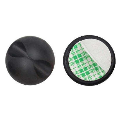 6-Pack Self-Adhesive Round Cable Holders, Black V1237-ZY-506-0570
