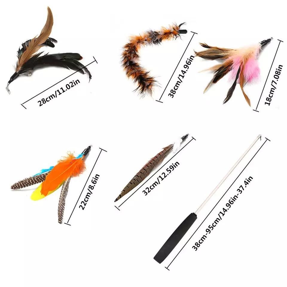 5pcs MultiColor Cat Toys with Springs, Telescopic V1237-ZY-506-0571