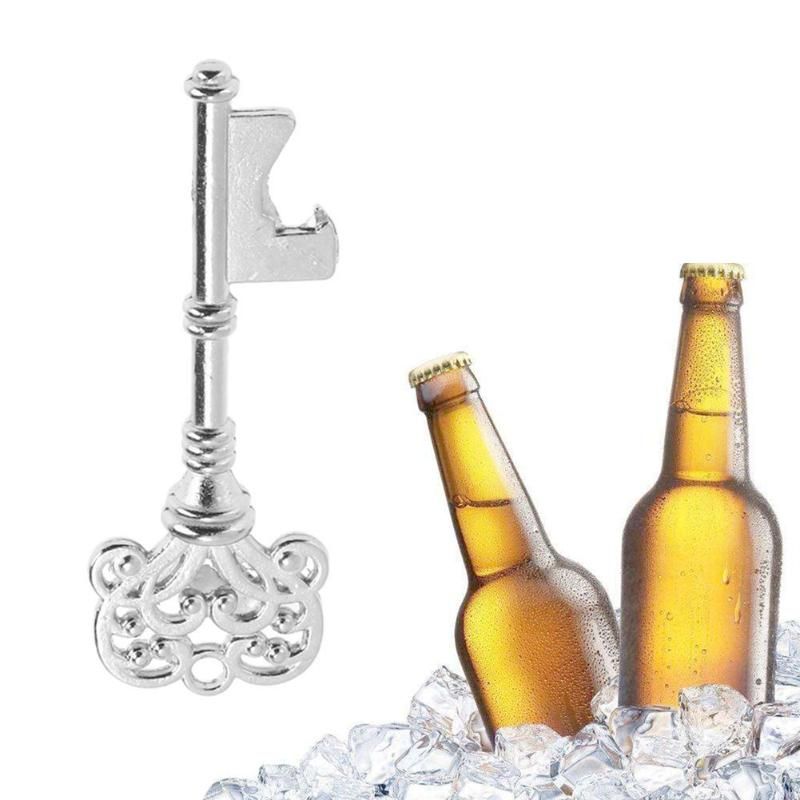 Vintage silver key bottle opener and cap opener V1237-ZY-506-0576