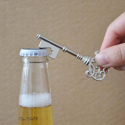 Vintage silver key bottle opener and cap opener V1237-ZY-506-0576