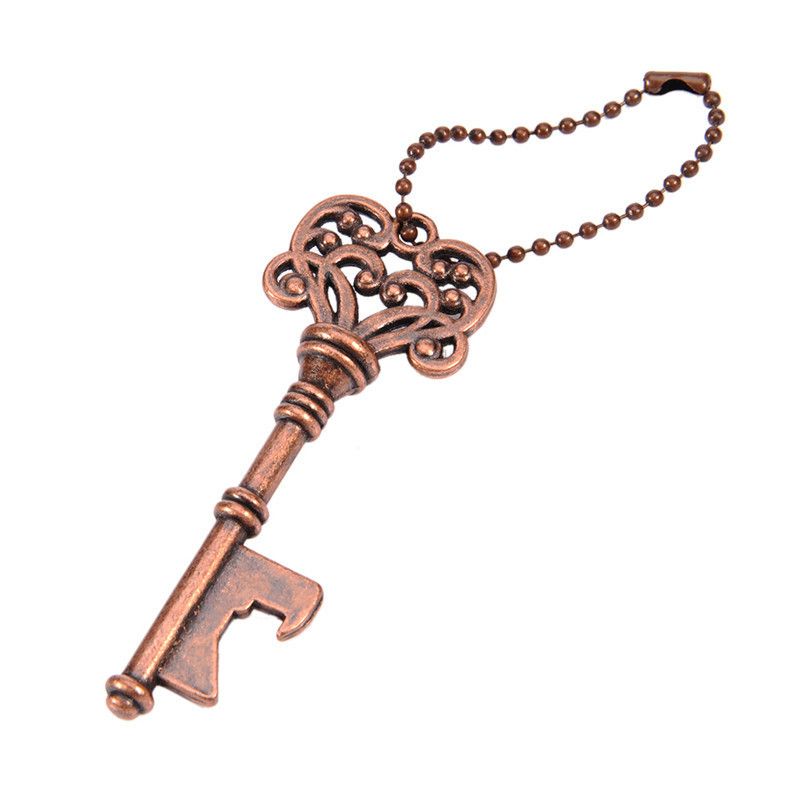 Vintage silver key bottle opener and cap opener V1237-ZY-506-0576