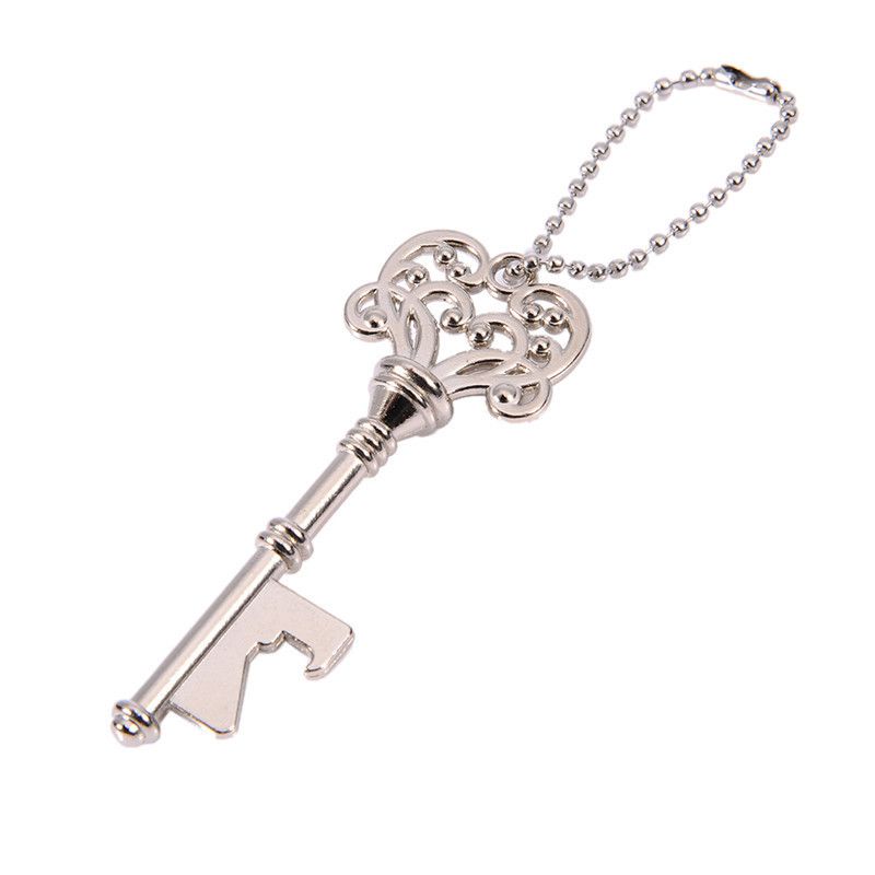 Vintage silver key bottle opener and cap opener V1237-ZY-506-0576