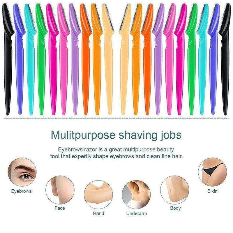 6-pack Eyebrow and Beard Trimmer Knife, MultiColor V1237-ZY-506-0577
