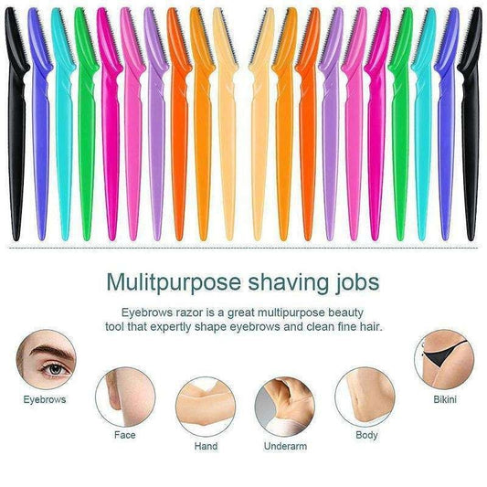 6-pack Eyebrow and Beard Trimmer Knife, MultiColor V1237-ZY-506-0577
