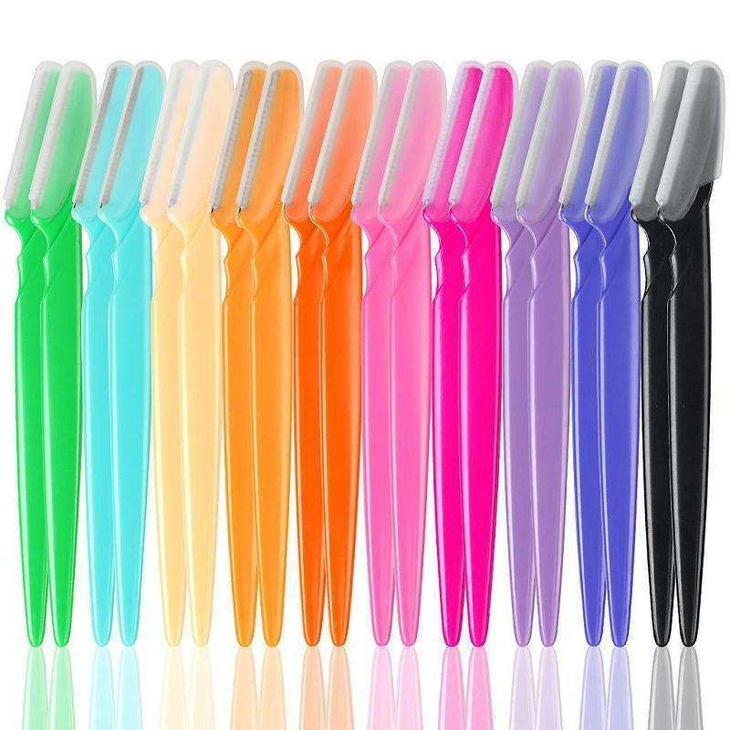 6-pack Eyebrow and Beard Trimmer Knife, MultiColor V1237-ZY-506-0577
