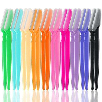 6-pack Eyebrow and Beard Trimmer Knife, MultiColor V1237-ZY-506-0577