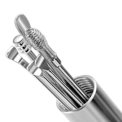 Earwax Removal Kit Stainless Steel Silver V1237-ZY-506-0578