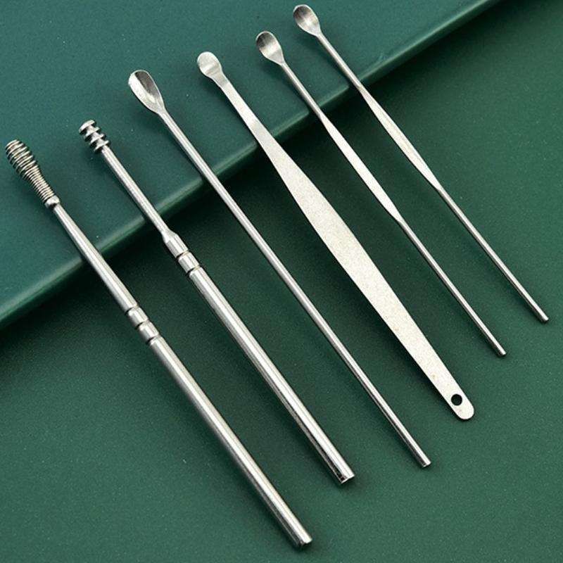 Earwax Removal Kit Stainless Steel Silver V1237-ZY-506-0578