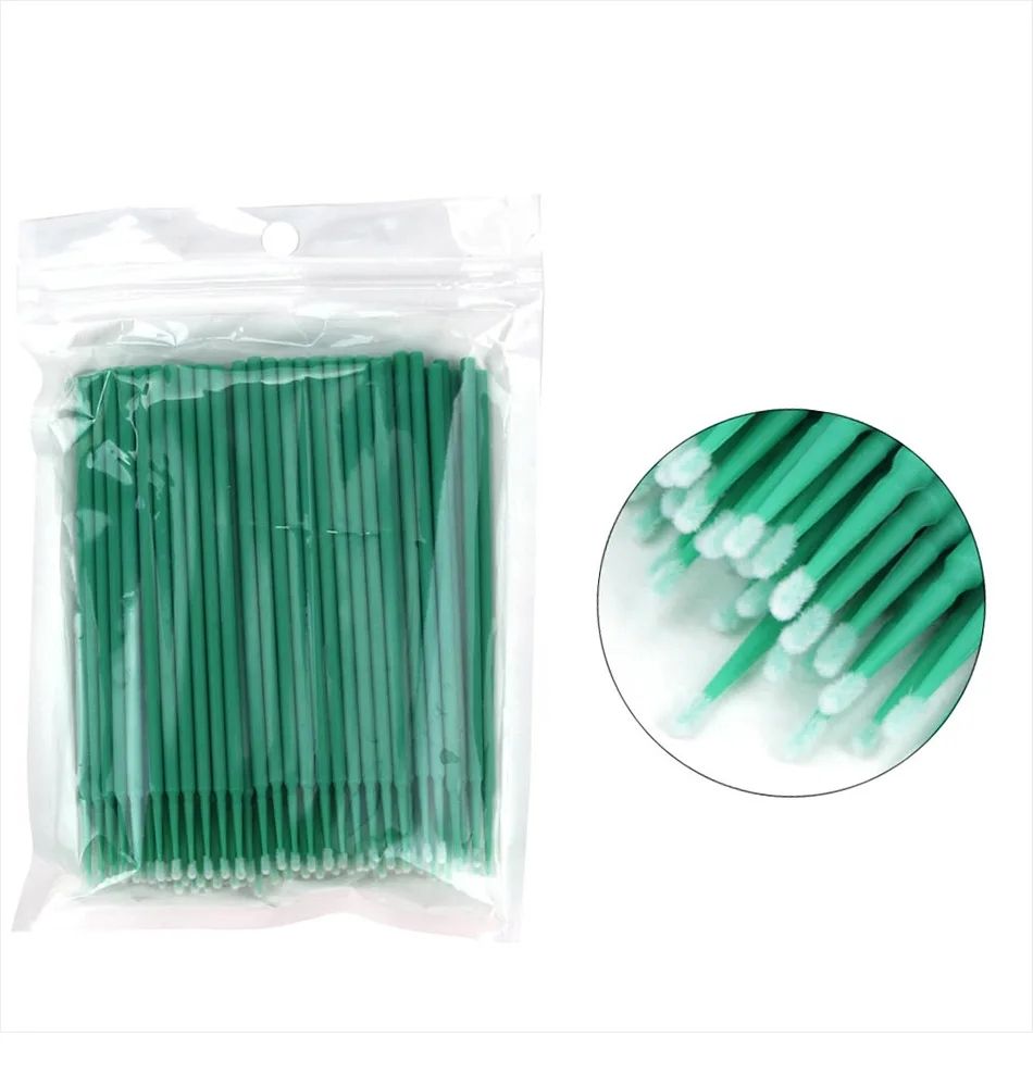 100pcs Micro Cotton Swabs, Blue V1237-ZY-506-0582