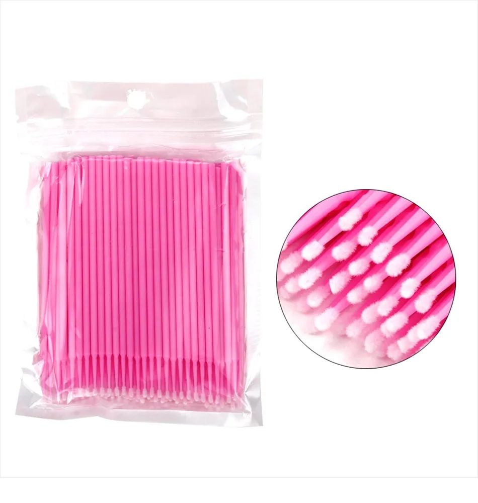 100pcs Micro Cotton Swabs, Blue V1237-ZY-506-0582