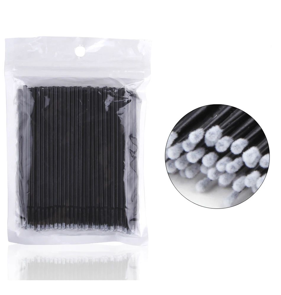 100pcs Micro Cotton Swabs, Blue V1237-ZY-506-0582