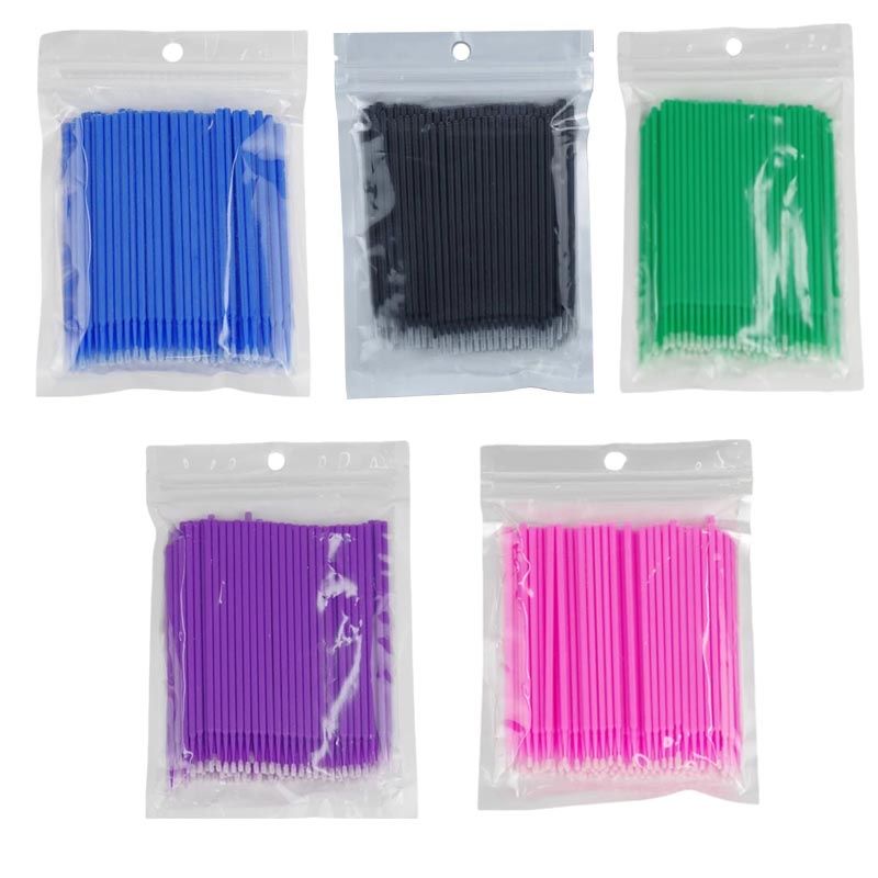 100pcs Micro Cotton Swabs, Blue V1237-ZY-506-0582