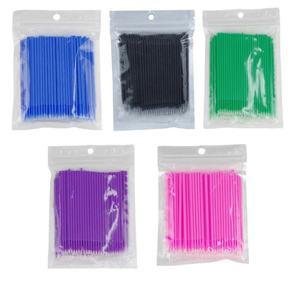 100pcs Micro Cotton Swabs, Blue V1237-ZY-506-0582